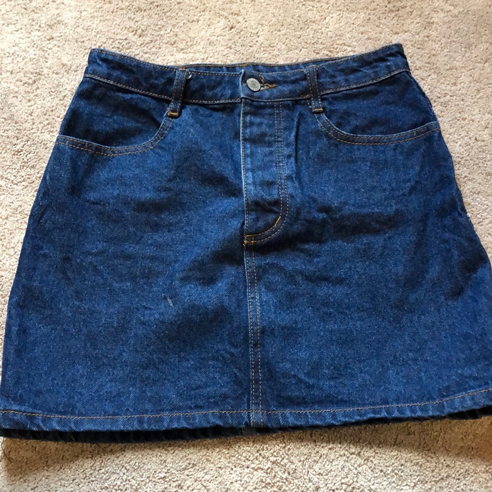 brandy melville shanghai rare size m denim skirt